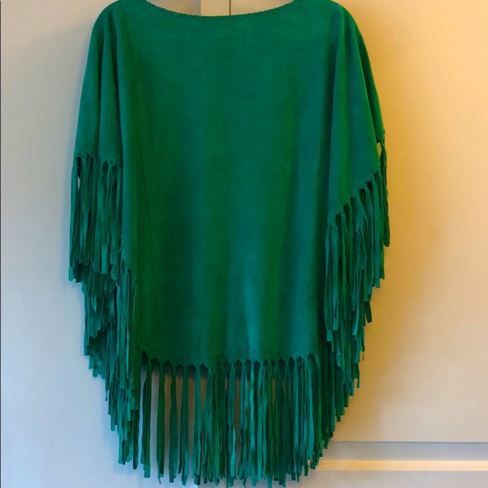VIKAVI Poncho in suede
